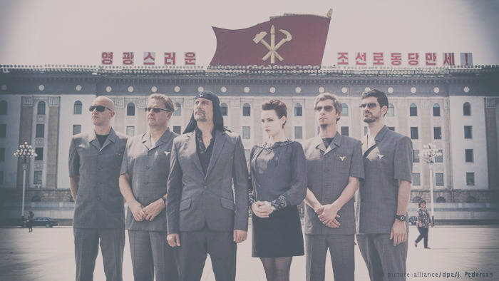 Laibach foi a primeira banda ocidental a tocar na Coréia do Norte. Créditos da Foto.